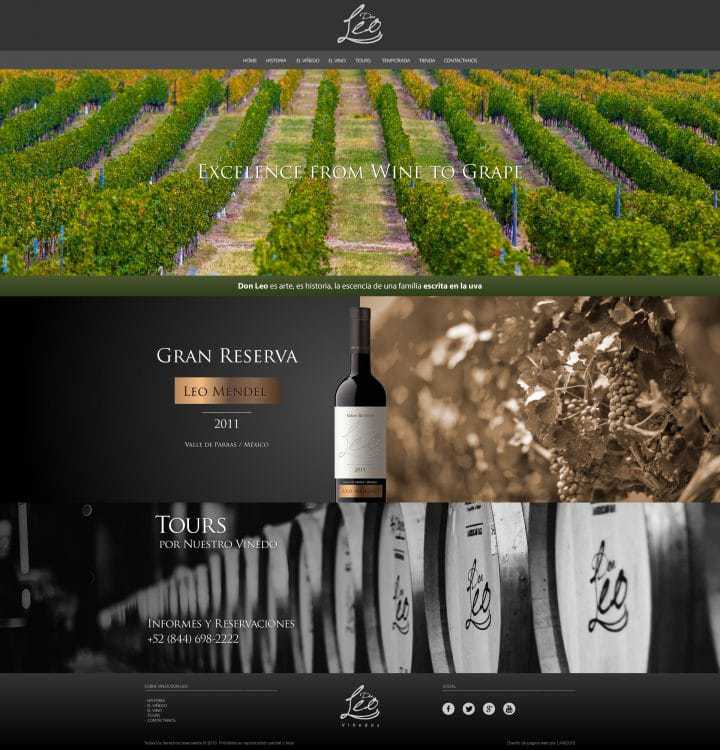 página web vinos don leo